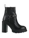 Cafènoir Woman Ankle Boots Black Size 8 Leather In Black