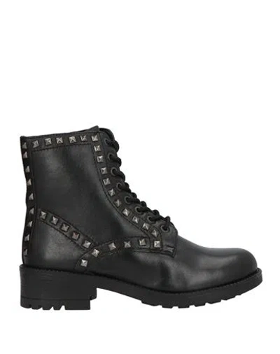 Cafènoir Woman Ankle Boots Black Size 8 Leather