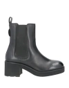 Cafènoir Woman Ankle Boots Black Size 8 Soft Leather