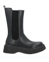 Cafènoir Woman Ankle Boots Black Size 8 Textile Fibers In Black