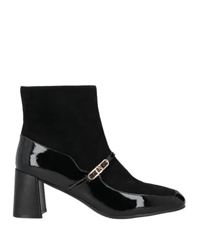 Cafènoir Woman Ankle Boots Black Size 9 Leather