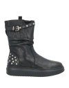 Cafènoir Woman Ankle Boots Black Size 9 Leather In Multi