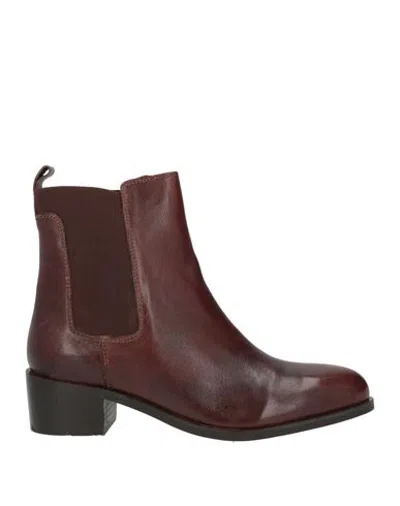 Cafènoir Woman Ankle Boots Chocolate Brown Size 9 Leather