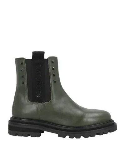 Cafènoir Woman Ankle Boots Dark Green Size 6 Leather