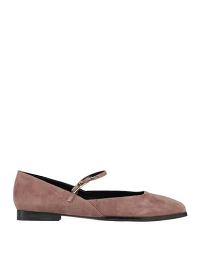 Cafènoir Woman Ballet Flats Light Brown Size 9 Leather
