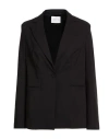 Cafènoir Woman Blazer Black Size 10 Viscose, Nylon, Elastane