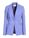 Cafènoir Woman Blazer Blue Size 10 Viscose, Nylon, Elastane In Blue