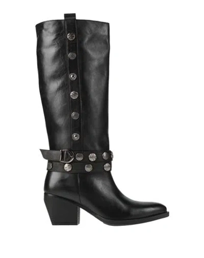 Cafènoir Woman Boot Black Size 9 Leather