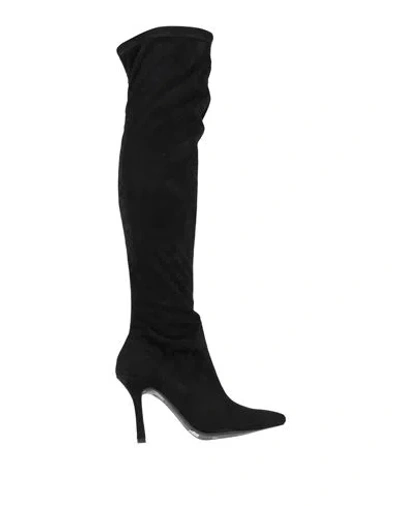 Cafènoir Woman Boot Black Size 9 Textile Fibers