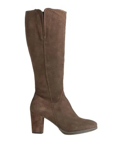 Cafènoir Woman Boot Brown Size 6 Leather