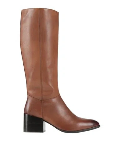 Cafènoir Woman Boot Light Brown Size 6 Leather