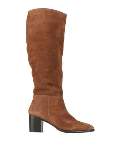Cafènoir Woman Boot Light Brown Size 8 Leather In Orange