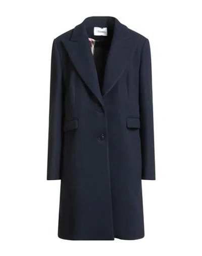 Cafènoir Woman Coat Midnight Blue Size 10 Polyester
