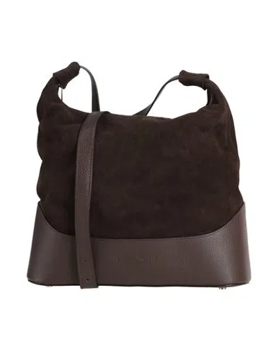 Cafènoir Woman Cross-body Bag Dark Brown Size - Leather