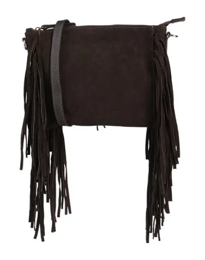 Cafènoir Woman Cross-body Bag Dark Brown Size - Leather