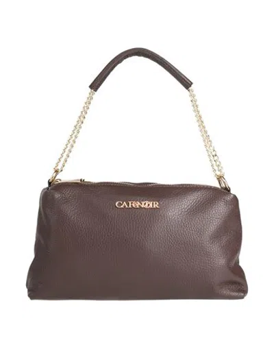 Cafènoir Woman Handbag Dark Brown Size - Leather