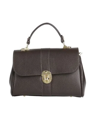 Cafènoir Woman Handbag Dark Brown Size - Leather