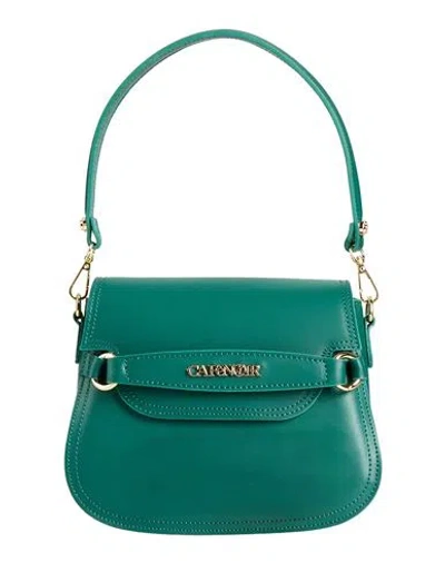 Cafènoir Woman Handbag Green Size - Leather