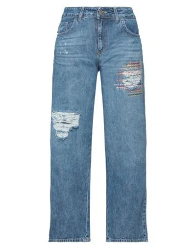 Cafènoir Woman Jeans Blue Size 30 Cotton