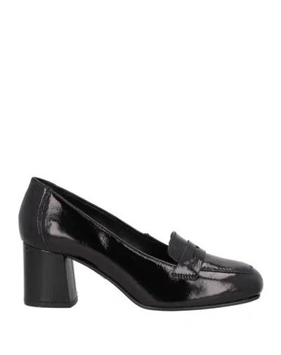Cafènoir Woman Loafers Black Size 8 Leather