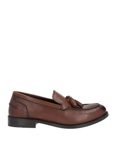 Cafènoir Woman Loafers Brown Size 8 Leather