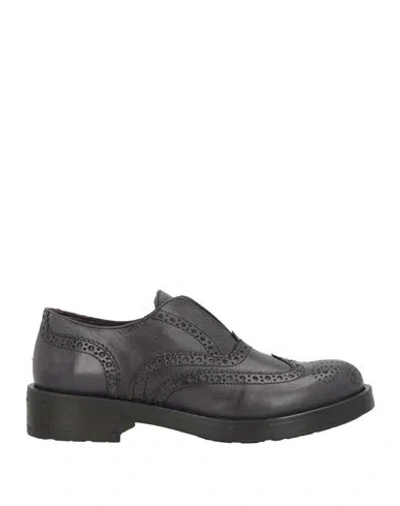 Cafènoir Woman Loafers Midnight Blue Size 7 Leather