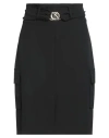 Cafènoir Woman Midi Skirt Black Size 8 Polyester, Elastane