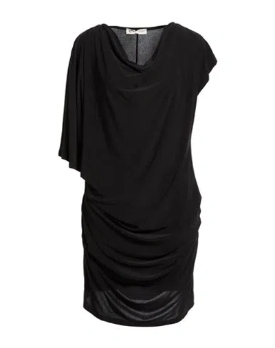 Cafènoir Woman Mini Dress Black Size L Polyester, Elastane