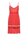 Cafènoir Short Dresses In Red
