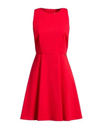 Cafènoir Woman Mini Dress Red Size M Cotton, Nylon, Elastane