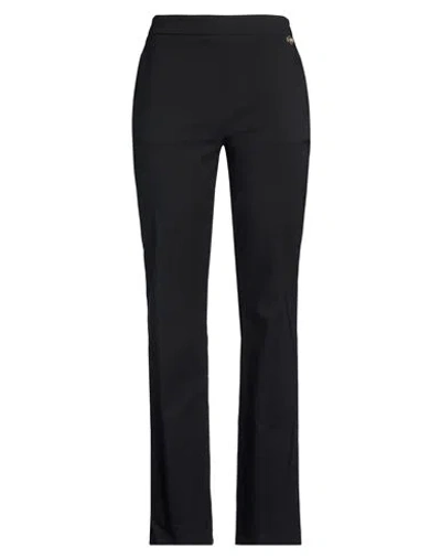 Cafènoir Woman Pants Black Size 10 Viscose, Nylon, Elastane