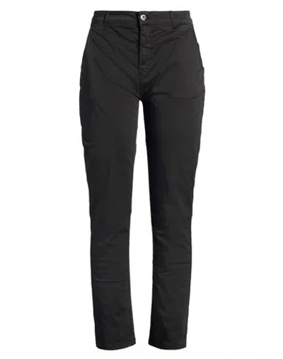Cafènoir Woman Pants Black Size 30 Cotton, Elastane