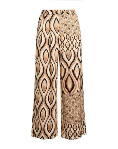 Cafènoir Woman Pants Camel Size L Viscose In Brown