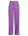 Cafènoir Woman Pants Purple Size 12 Polyester, Elastane In Purple
