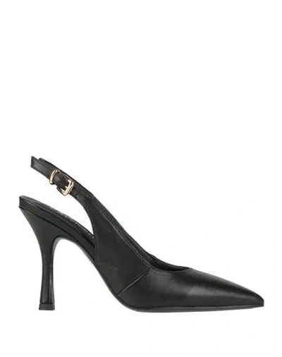 Cafènoir Woman Pumps Black Size 5 Leather
