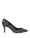 Cafènoir Woman Pumps Pastel Blue Size 8 Textile Fibers