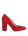 Cafènoir Woman Pumps Red Size 6 Leather