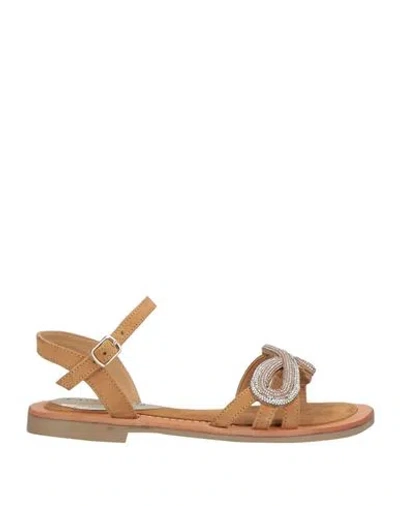 Cafènoir Woman Sandals Beige Size 6 Leather