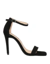 Cafènoir Woman Sandals Black Size 8 Soft Leather In Black