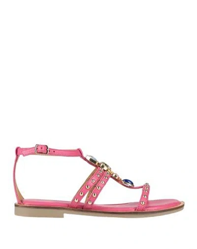 Cafènoir Woman Sandals Pink Size 8 Leather