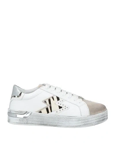 Cafènoir Woman Sneakers White Size 10 Leather