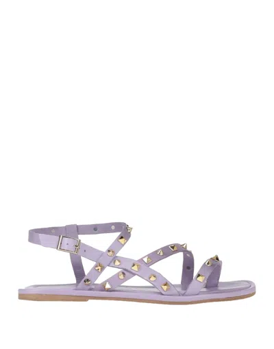 Cafènoir Toe Strap Sandals In Purple