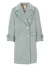 Caffe' D'orzo Double-breasted Coat In Gray