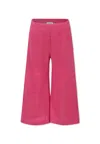 Caffe' D'orzo Fuchsia Trousers For Girl In Fuchsia