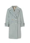 Caffe' D'orzo Grey Coat For Girl In Gray