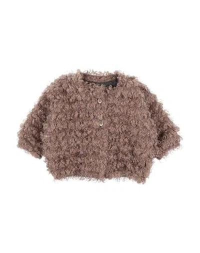 Caffe' D'orzo Babies' Caffé D'orzo Newborn Girl Jacket Brown Size 3 Polyester