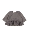 Caffe' D'orzo Caffé D'orzo Newborn Girl T-shirt Purple Size 3 Viscose, Polyester, Nylon, Elastane In Purple