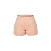 Caffe' D'orzo Orange Short For Girl With Vichy Print In Orange