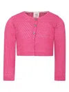 Caffe' D'orzo Fuchsia Cardigan For Girl