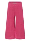 Caffe' D'orzo Fuchsia Trousers For Girl In Pink